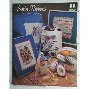 Satin Ribbons Cross Stitch Patterns Christmas, Ornaments, Halloween, Eggs
